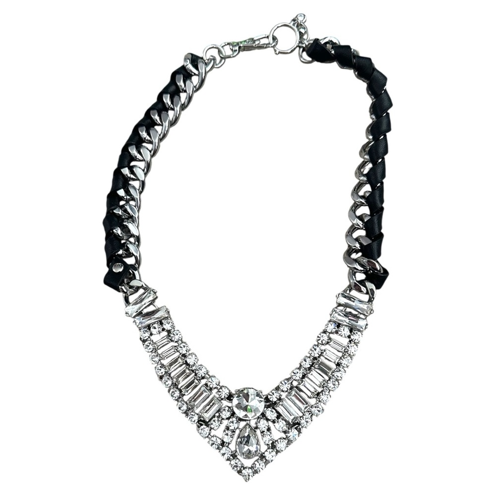 Cabi Stage Rhinestone Collar Statement Necklace